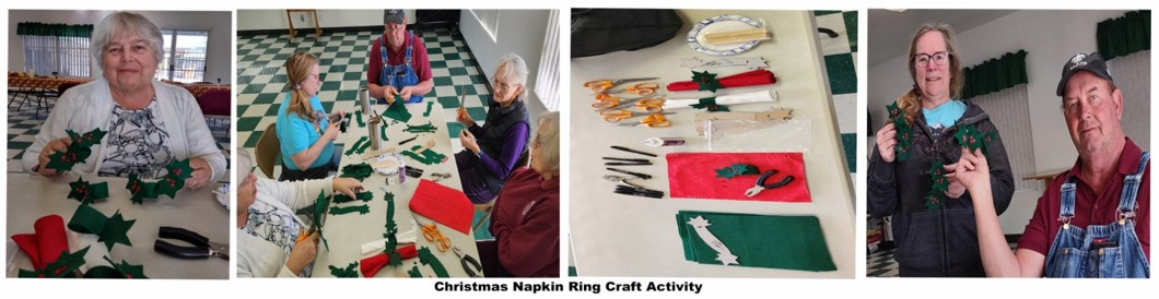 Christmas napkin ring craft